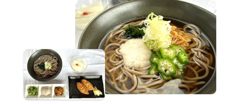 ねばとろ　温そば・温うどん